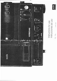 Noris Norisound 412 manual. Camera Instructions.